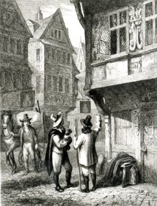 The Dead Cart, gravert av Davenport, 1. juli 1835 av George Cruikshank